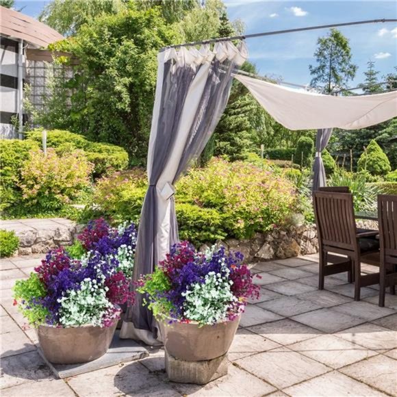 12 Bundles Artificial Flowers Outdoor Artificial Plant Decor UV Resistant Fake - Picture 6 of 6